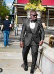 New Arrival One Button Groomsmen Peak Lapel Groom Tuxedos Men Suits Wedding/Prom Best Blazer ( Jacket+Pants+Vest+Tie)A94