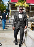 New Arrival One Button Groomsmen Peak Lapel Groom Tuxedos Men Suits Wedding/Prom Best Blazer ( Jacket+Pants+Vest+Tie)A94